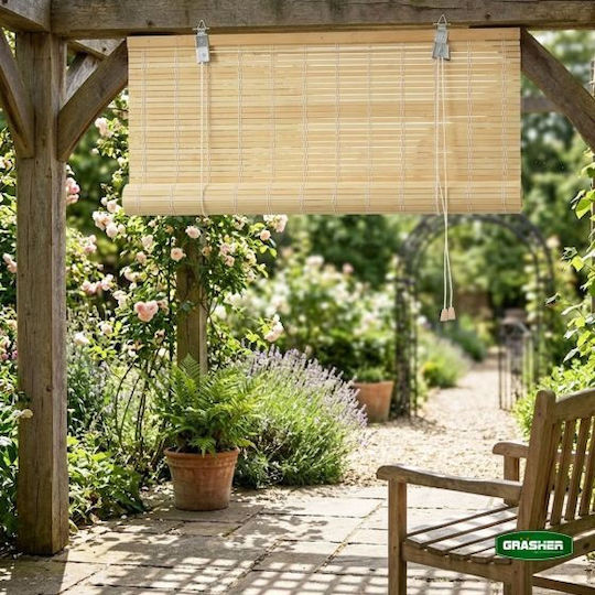 Grasher Grasher Bambus Jalousie in Beige Farbe P180xH180cm
