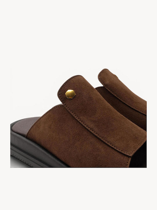 Кафяви Flatforms Широка Лента Метална Декорация