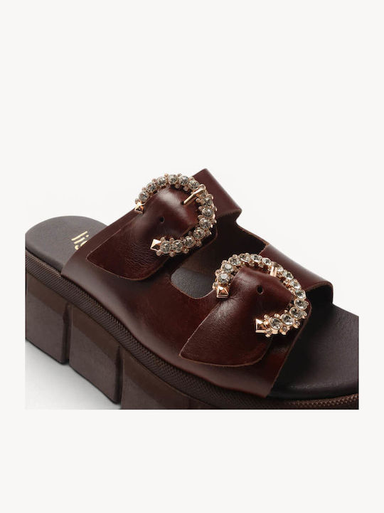 Кафяви Chunky Flatforms Декоративни Токички