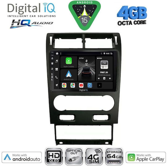 Digital IQ Car Audio System for Ford Kuga / C-Max 2013-2019 Bluetooth USB WiFi GPS Apple CarPlay Android Auto with 9" Touch Screen