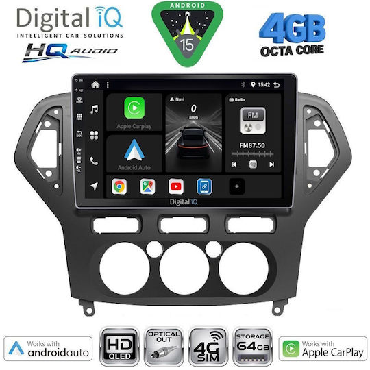 Digital IQ Car Audio System for Ford Kuga / C-Max 2013-2019 Bluetooth USB WiFi GPS Apple CarPlay Android Auto with 9" Touch Screen