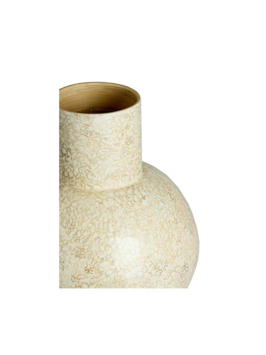 Light & Living Decorative Bamboo Vase Girona White H38cm