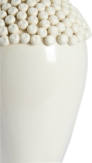Light & Living Ceramic White Vase Y43.5cm