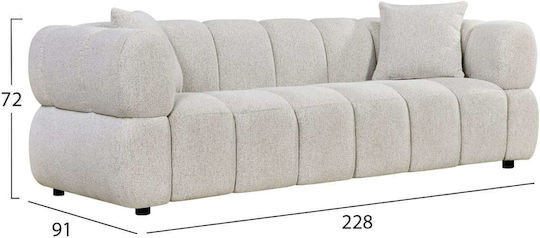Τριθέσιος Υφασμάτινος 220x88x85εκ.