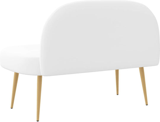 Doppelsitzer Sofa Weiß 110x60x76cm