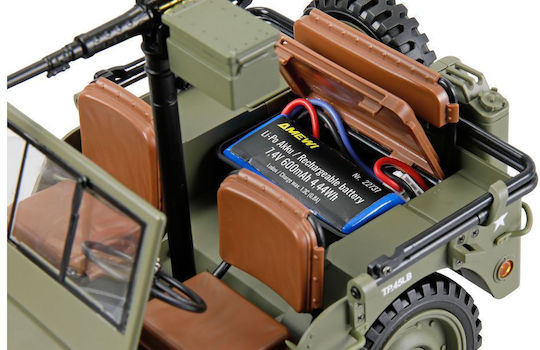 Amewi Scară Mașină Teleghidată Crawler 4WD Verde