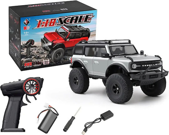 WLtoys Τηλεκατευθυνόμενο Αυτοκίνητο Crawler 4WD Γκρι