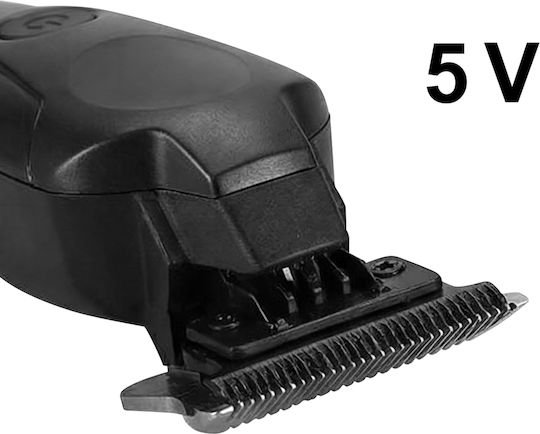 Avizar Rechargeable 5v Hair Clipper Titanium Blade Precise Cut Black