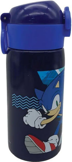 Gim Sonic Stainless Steel Kids Water Bottle with Straw Transparent 500ml