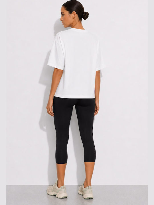 Women's Cotton Short Sleeve White Blouse