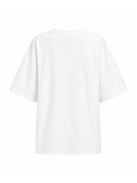 Women's Cotton Short Sleeve White Blouse
