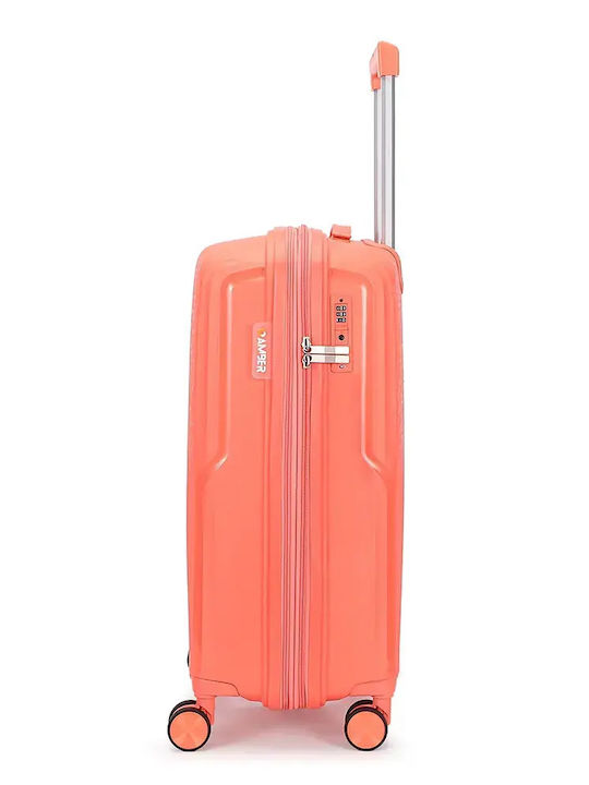 Amber Hard Suitcases Peachy Red Set 2pcs