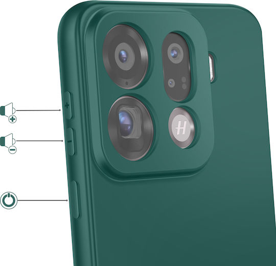 Avizar Калъф Oppo Find X9 Pro Qi Charge Съвместим Издигната Защита На Камерата Бор Зелен