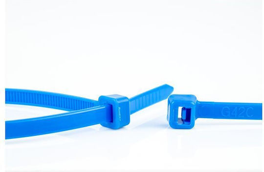 WKK Plastic Cable Ties In Blue Colour 100 Pieces 110124671