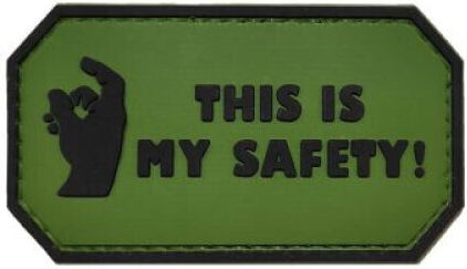 This Is My Safety Σήμα Pvc Μαύρο Λευκό