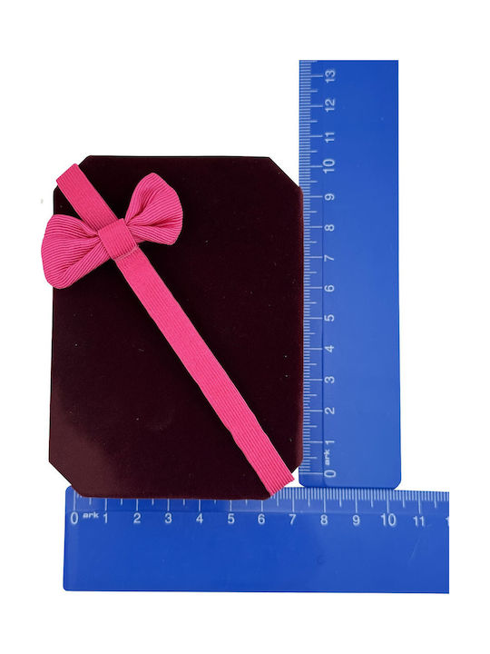 Alista Home Кутия За Бижута Кадифена Бордо 10x7.5x3.5cm