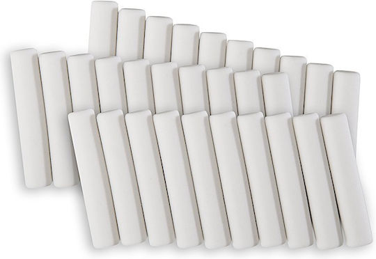 Genie Electric Replacement Eraser For Pencil 30 Pieces White