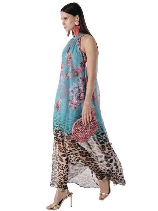 Sommer Maxi Damenkleid Türkis