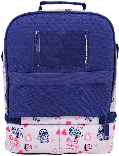 Must Team Stitch Школьен Термо Плик За Храна 7 Литра Лилав 22x16x28см