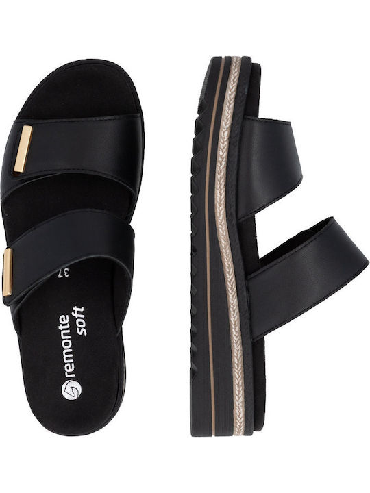 Leather Women's Anatomic Black Sandals