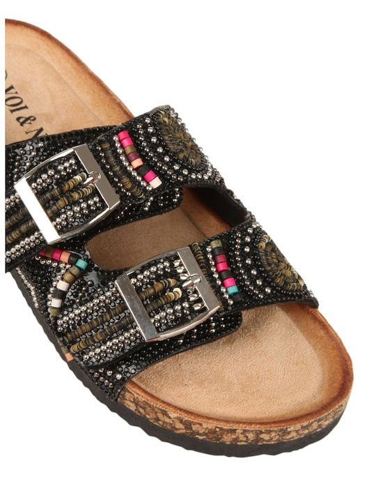 Women's Flat Sandals Black