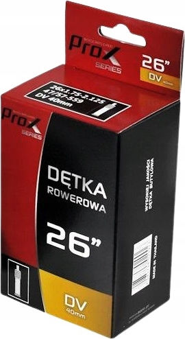 Inner Tube 26 X 1.75 1.95 2.125 Dv 40mm Bicycle Prox