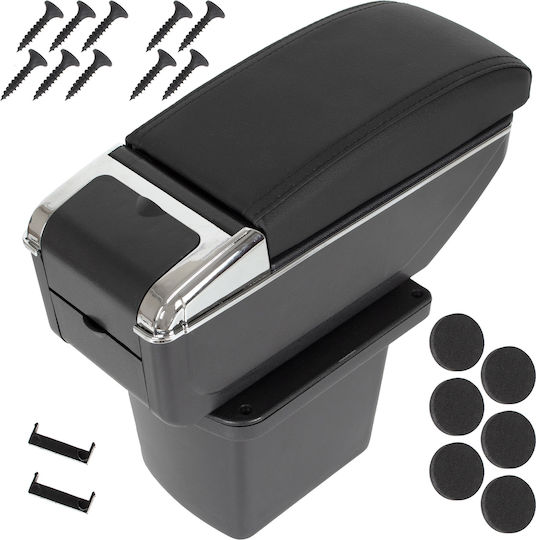 Hyundai I30 I 07-12 Armrest Storage Black Eco-leather + Installation Kit