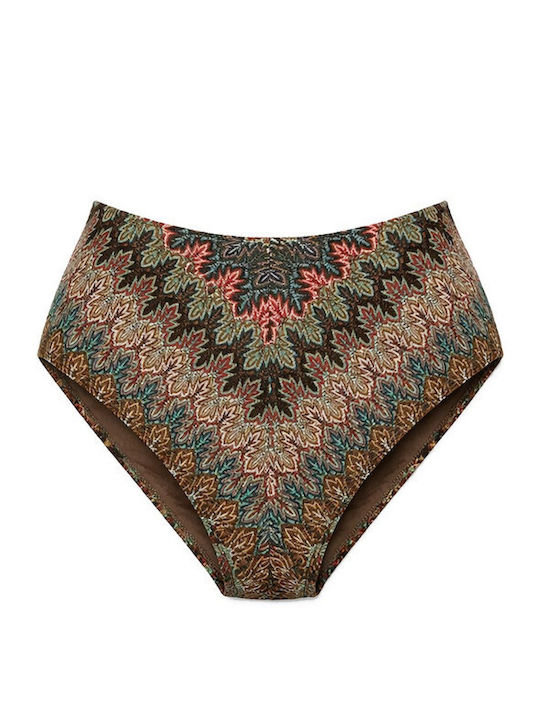 Bikini Slip Ψηλόμεσο Πράσινο