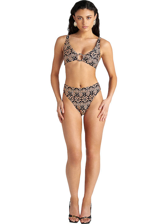 Bikini Slip High Waist Brown