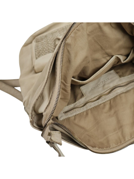 Geantă De Piele Dama Rucsac Taupe