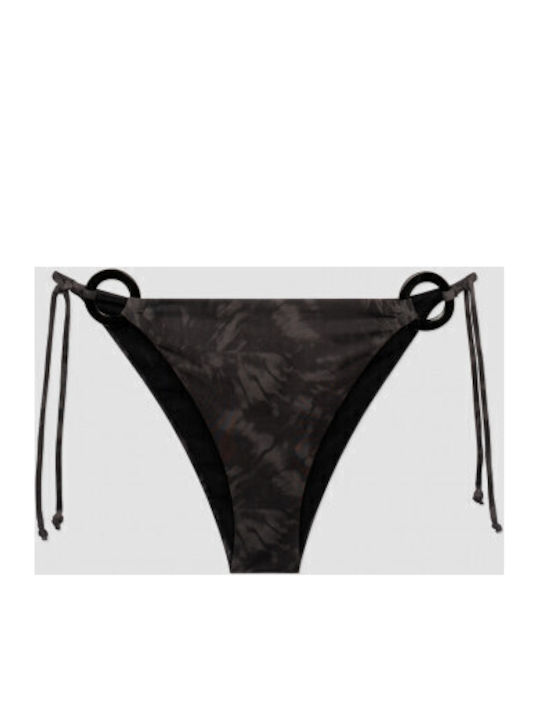 Bikini Slip Cu Dantelă Black Tie Dye