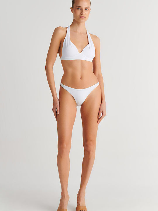 Bikini Triunghi Alb