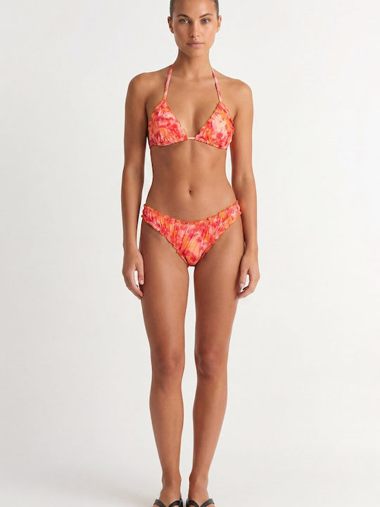 Bikini Τριγωνάκι με Ενίσχυση Πορτοκαλί