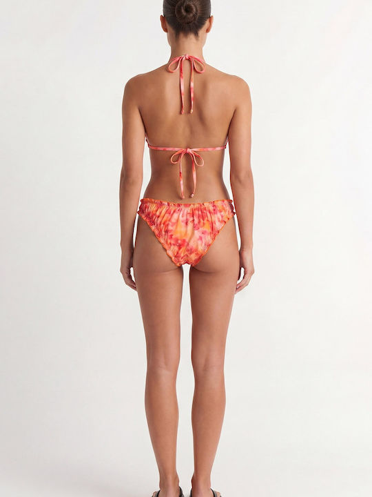 Bikini Τριγωνάκι με Ενίσχυση Πορτοκαλί