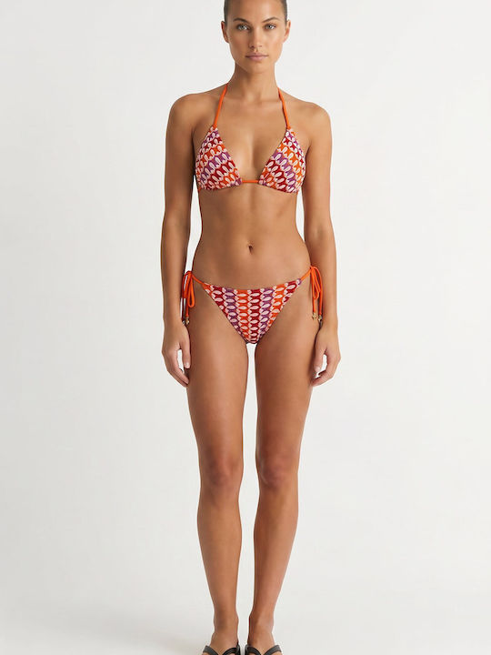 Bikini Τριγωνάκι με Ενίσχυση Πορτοκαλί