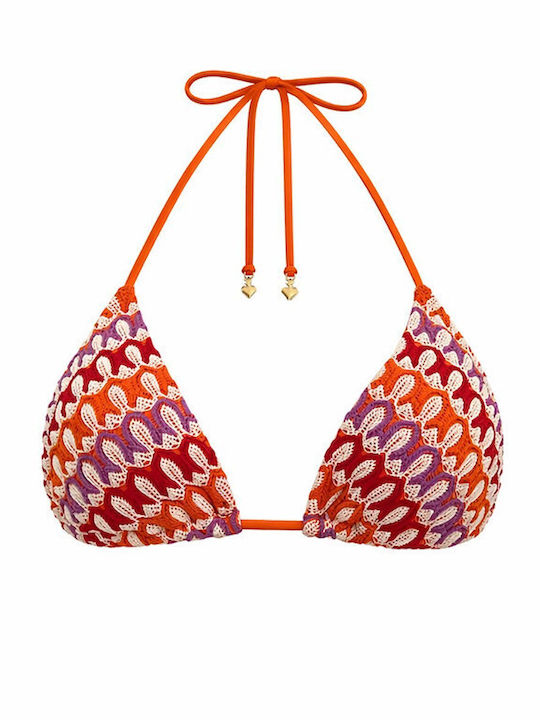 Bikini Τριγωνάκι με Ενίσχυση Πορτοκαλί