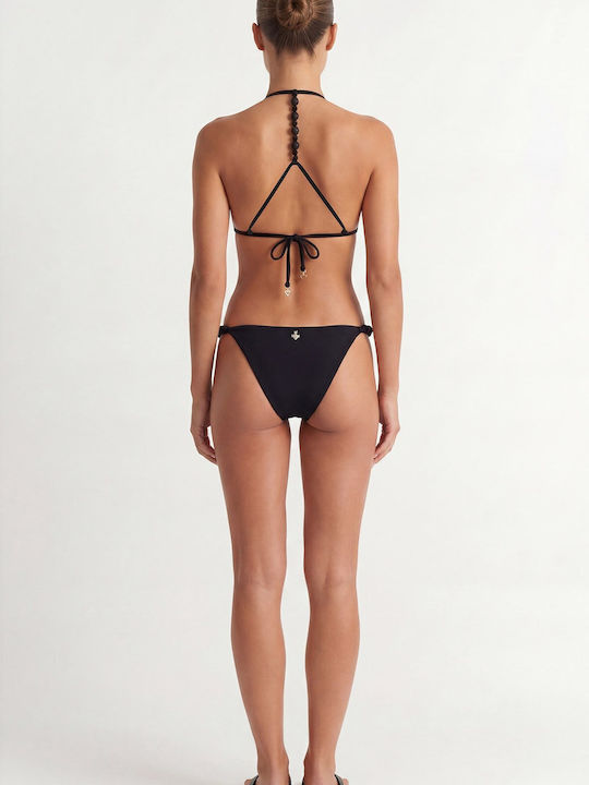 Bikini Τριγωνάκι με Ενίσχυση Μαύρο