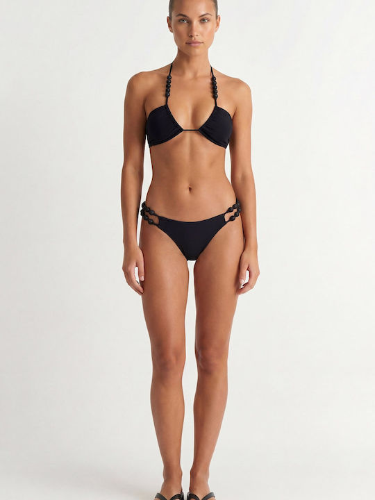 Bikini Τριγωνάκι με Ενίσχυση Μαύρο