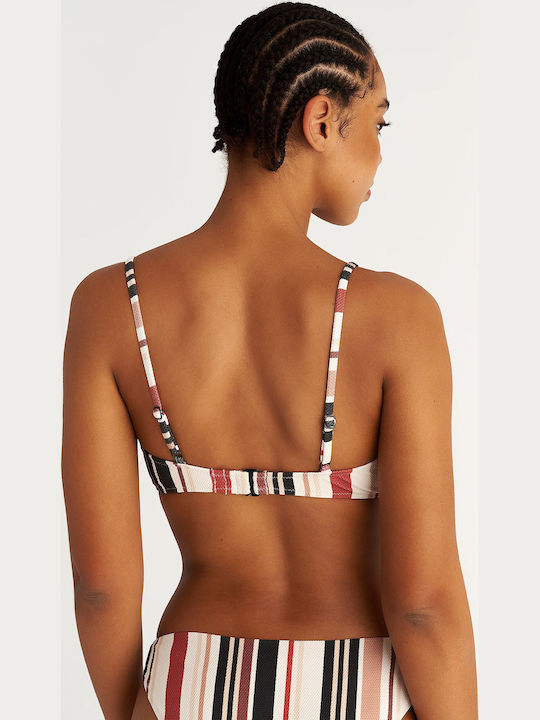 Top Bikini cu Burete Alb