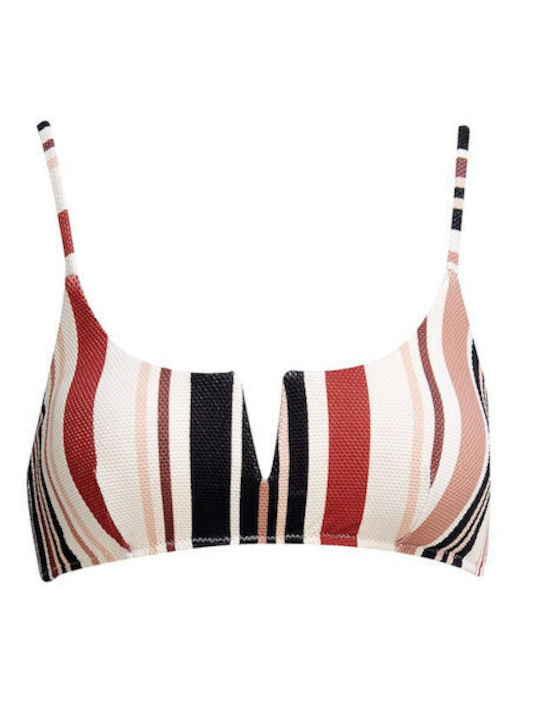 Top Bikini cu Burete Alb