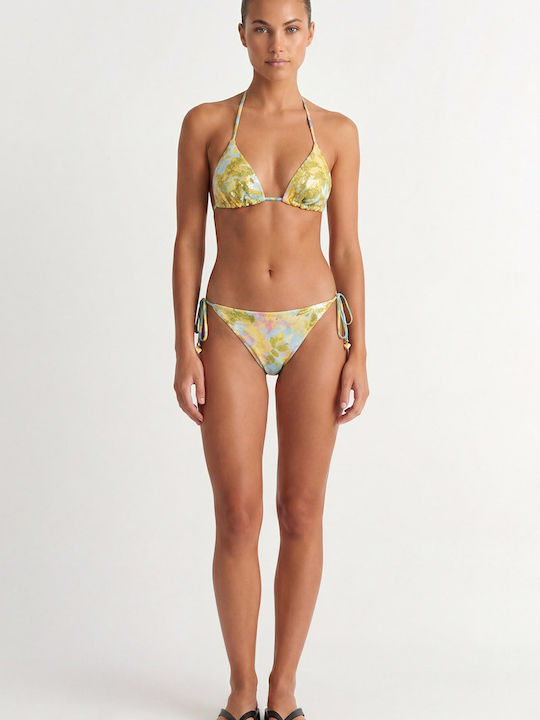 Bikini Τριγωνάκι με Ενίσχυση Κίτρινο