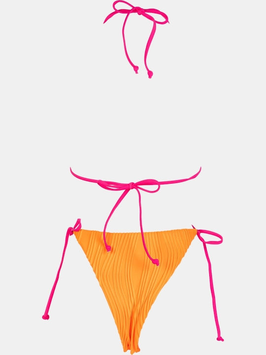 Set Bikini 3 Stücke Dreieck Orange