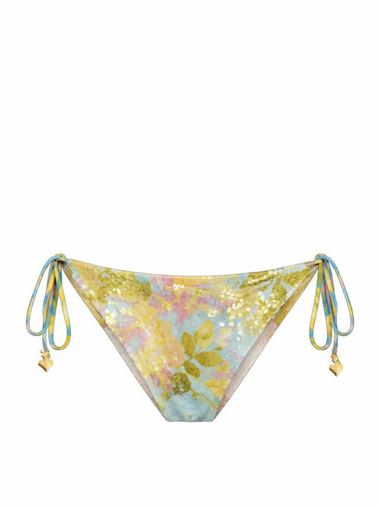 Bikini Slip with Laces Yellow