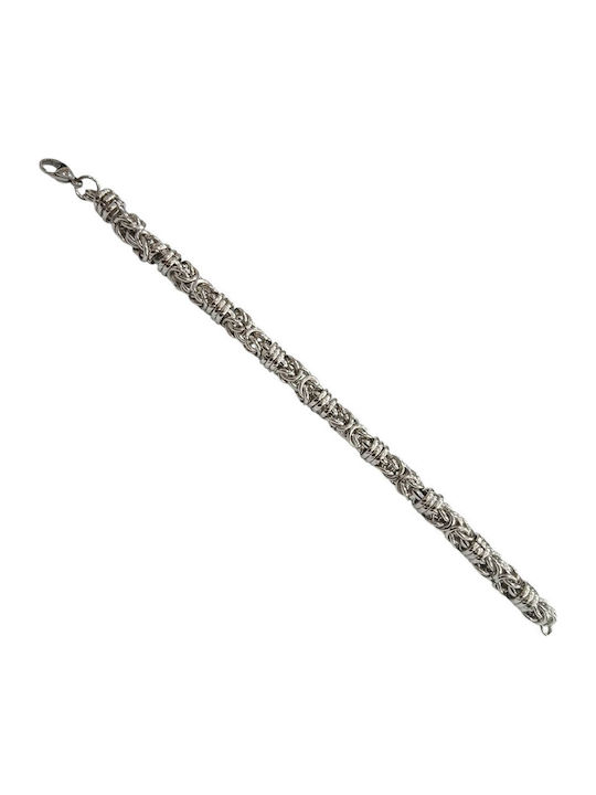 Kalliopi Silver Ανδρικό Βραχιόλι από Ατσάλι 23cm