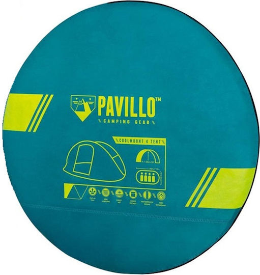 Bestway Pavillo Camping Tent Pop Up Green 3 Seasons For 4 People 210x240x100cm