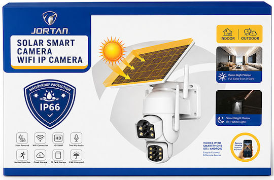 Jortan 14984 IP Dual Surveillance Camera Wi-Fi Waterproof Battery