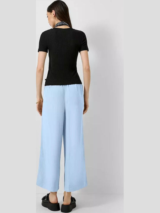 Women's Fabric Trousers Light Blue