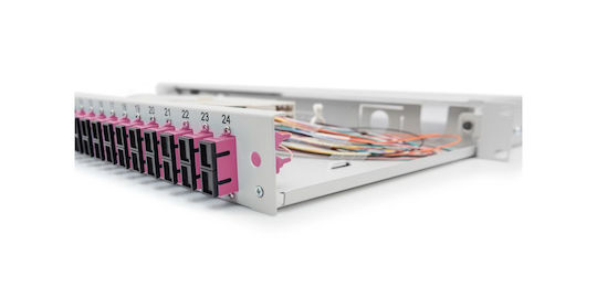 Digitus Optical Patch Panel for Rack 1U 19" 12 Ports Gray