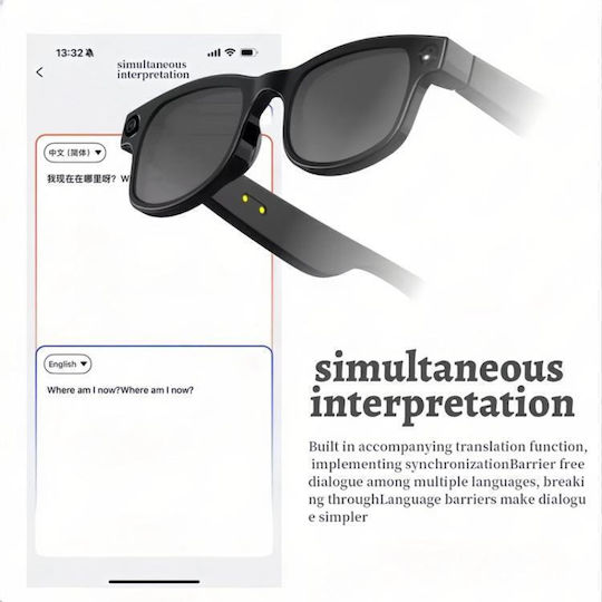 TBD0606281001A Smart Glasses Black