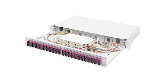 Digitus Optical Patch Panel for Rack 1U 19" 12 Ports Gray